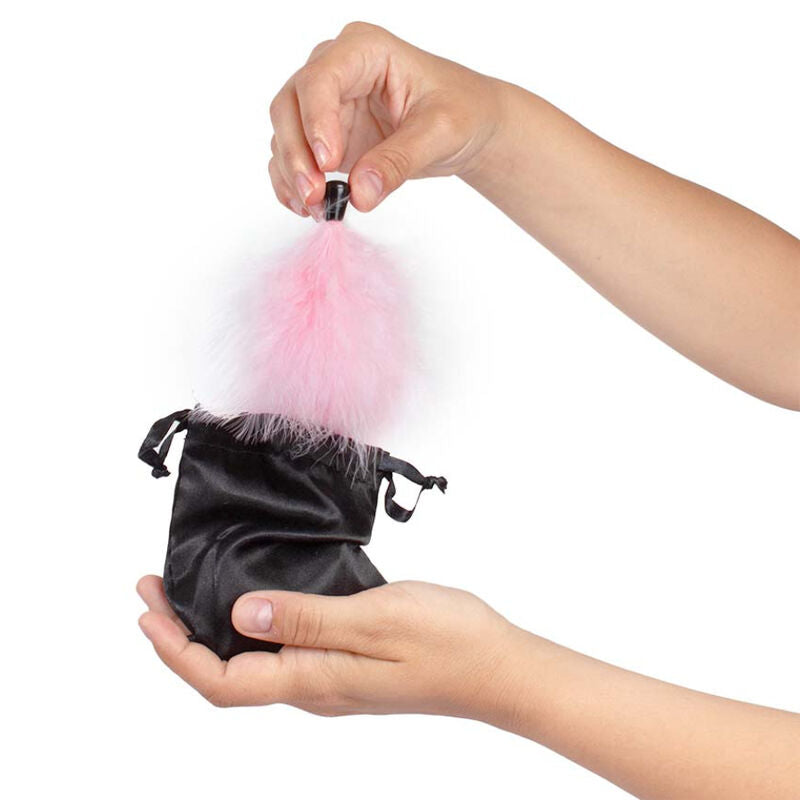 SECRETPLAY - KIT DE LUZ DORADA BRILLANTE CON POLVO DE PLUMAS Y FRESA COMESTIBLE