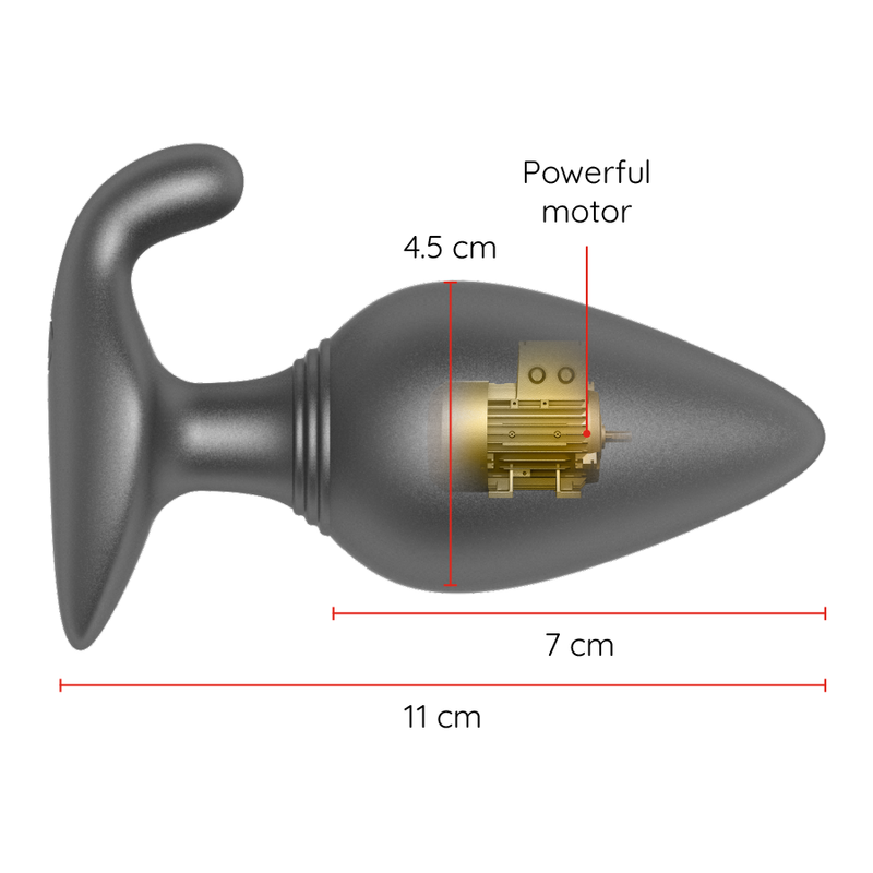 ONINDER - PLUG ANAL VIBRADOR RIO NEGRO - APLICACIÓN GRATUITA