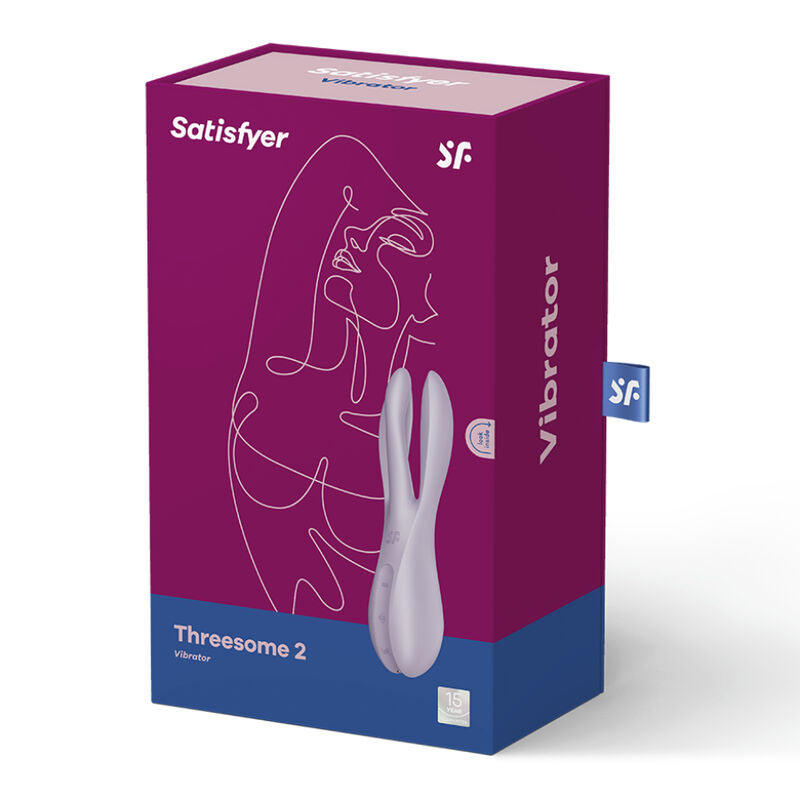 SATISFYER - VIBRADOR TRES DOS NEGRO