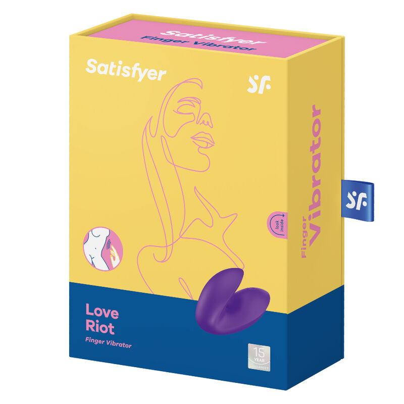 SATISFYER - VIBRADOR DE DEDO PÚRPURA LOVE RIOT