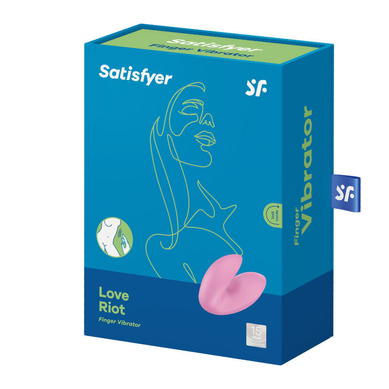 SATISFYER - VIBRADOR DE DEDO PÚRPURA LOVE RIOT