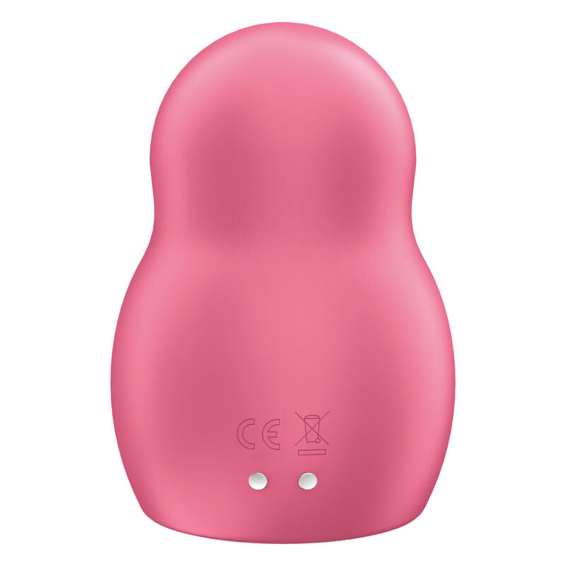 SATISFYER - PRO TO GO 1 ESTIMULADOR Y VIBRADOR DE DOBLE PULSACIÓN DE AIRE ROJO