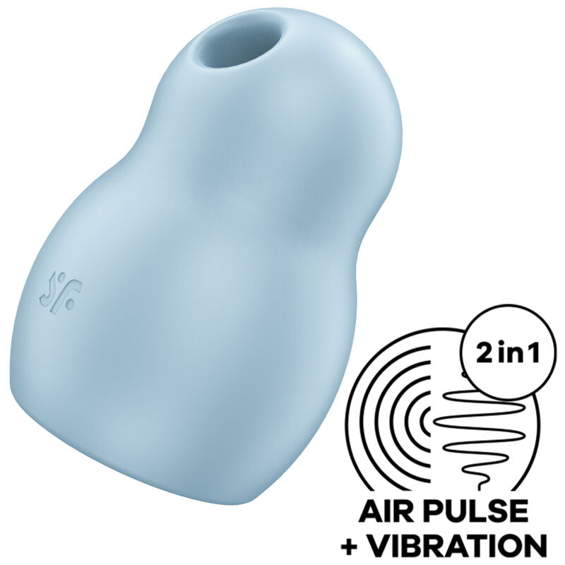 SATISFYER - PRO TO GO 1 ESTIMULADOR Y VIBRADOR DE DOBLE PULSACIÓN DE AIRE ROJO