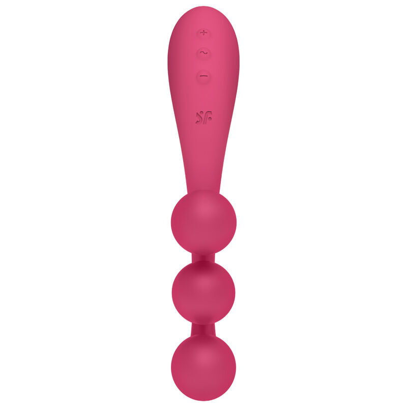 SATISFYER - MULTI VIBRADOR TRI BALL 1 ROJO