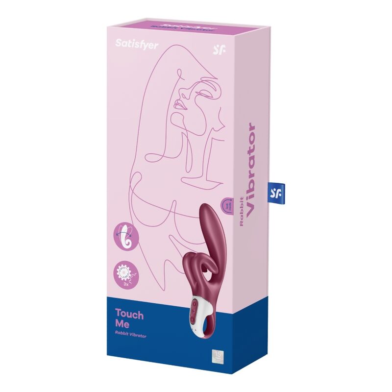 SATISFYER - TOUCH ME RED VIBRATING RABBIT