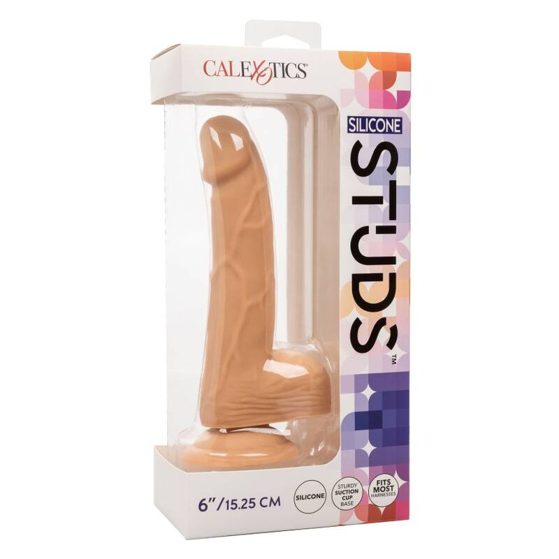 CALEXOTICS - TACHUELAS DE SILICONA 15,24 CM PIEL