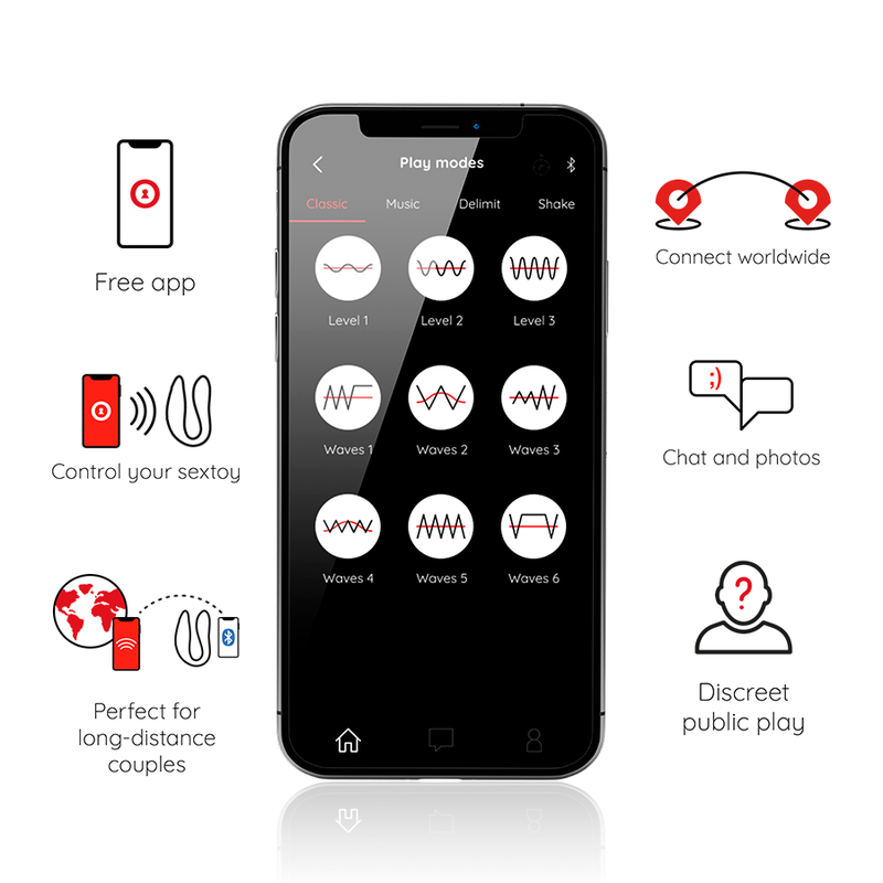 ONINDER - ESTIMULADOR PUNTO G Y CLÍTORIS LISBOA NEGRO - APLICACIÓN GRATUITA