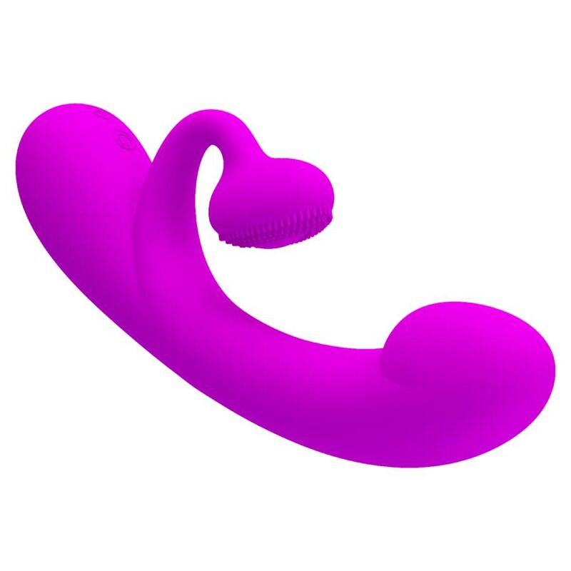 PRETTY LOVE - SINCERE VIBRATOR AND PURPLE SILICONE CLITORAL SENSOR