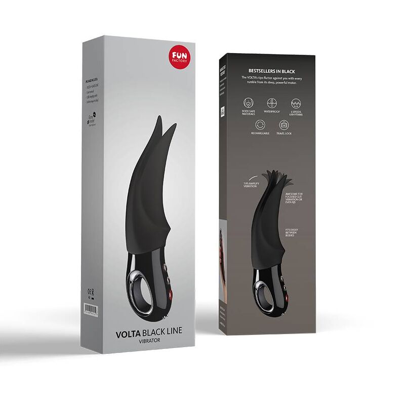 FUN FACTORY - CLITORAL VIBRATOR RETURN BLACK LINE