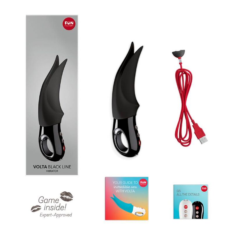 FUN FACTORY - CLITORAL VIBRATOR RETURN BLACK LINE