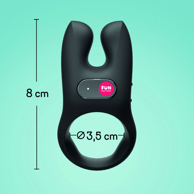 FUN FACTORY - VIBRATING COCK RING IN BLACK