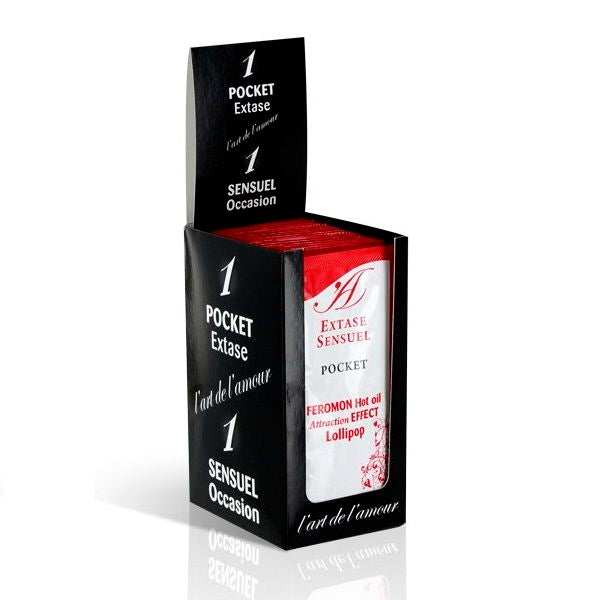 SENSUAL EXTASE - ACEITE DE MASAJE CON EFECTO CALOR FEROMONAS LOLLIPOP 10 ML