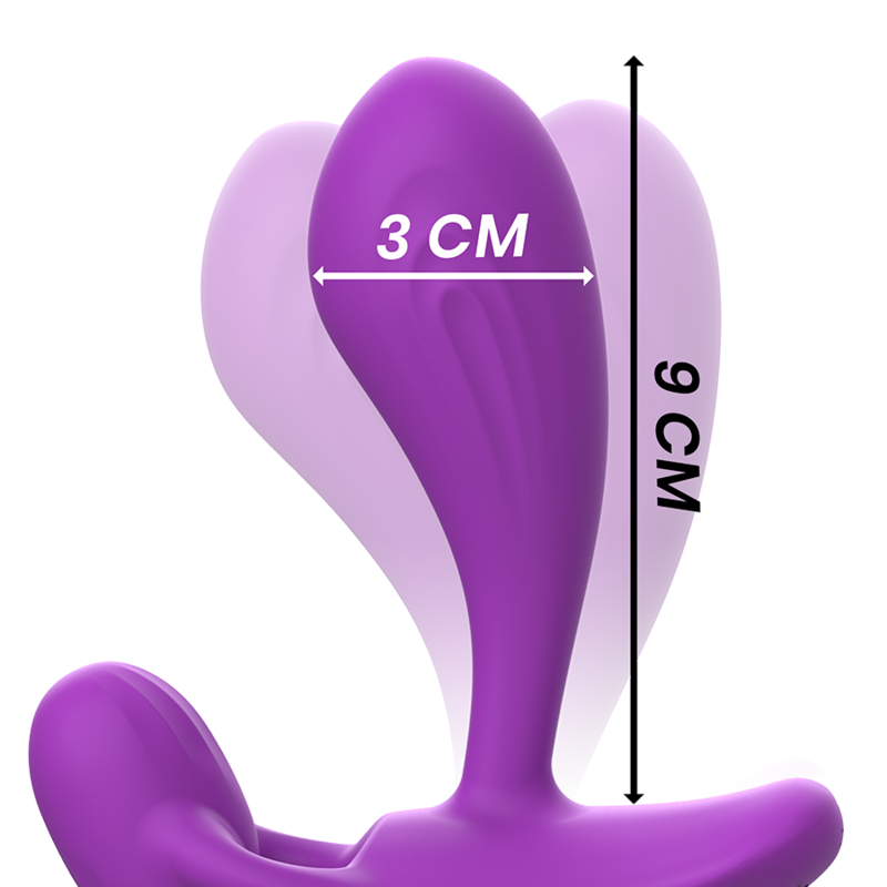 INTENSO - PLUG ANAL CON CONTROL REMOTO SHELLY PURPLE