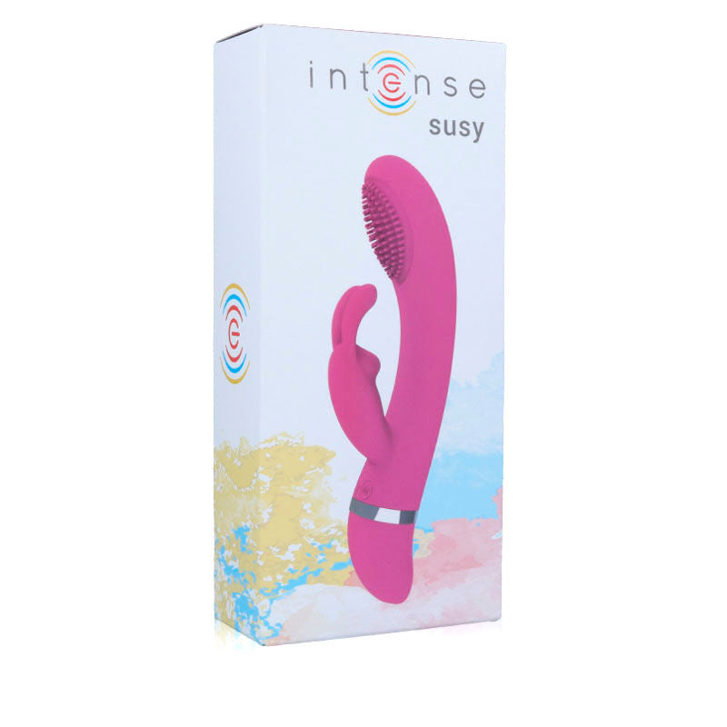 INTENSE - SUSY OSCILLATING VIBRATOR SILICONE RABBIT PINK