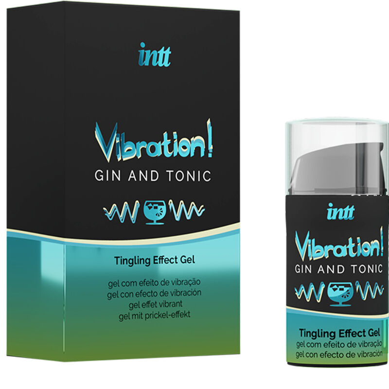INTT - POTENTE GEL VIBRADOR LÍQUIDO ESTIMULANTE ÍNTIMO GIN &amp; TONIC 15ML