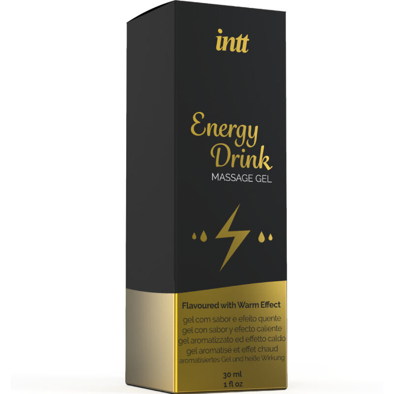 MASAJE INTT Y SEXO ORAL - GEL DE MASAJE CON BEBIDA ENERGÉTICA AROMATIZADA Y EFECTO CALOR