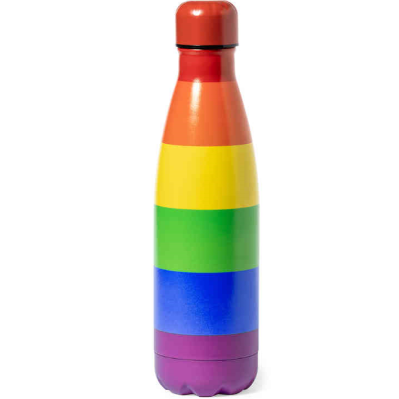 PRIDE - GARRAFA DE GUA METLICO COM BANDEIRA LGBT