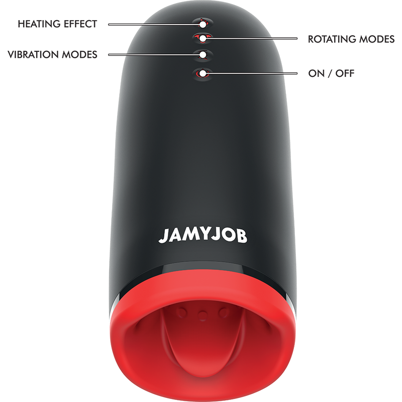 JAMYJOB - MASTURBADOR DE CALENTAMIENTO Y ROTACIÓN SPIN-X