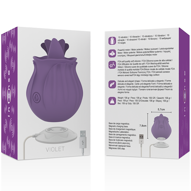 ESTIMULADOR DE CLITORIS VIOLETA 10 VIBRACIONES LILS