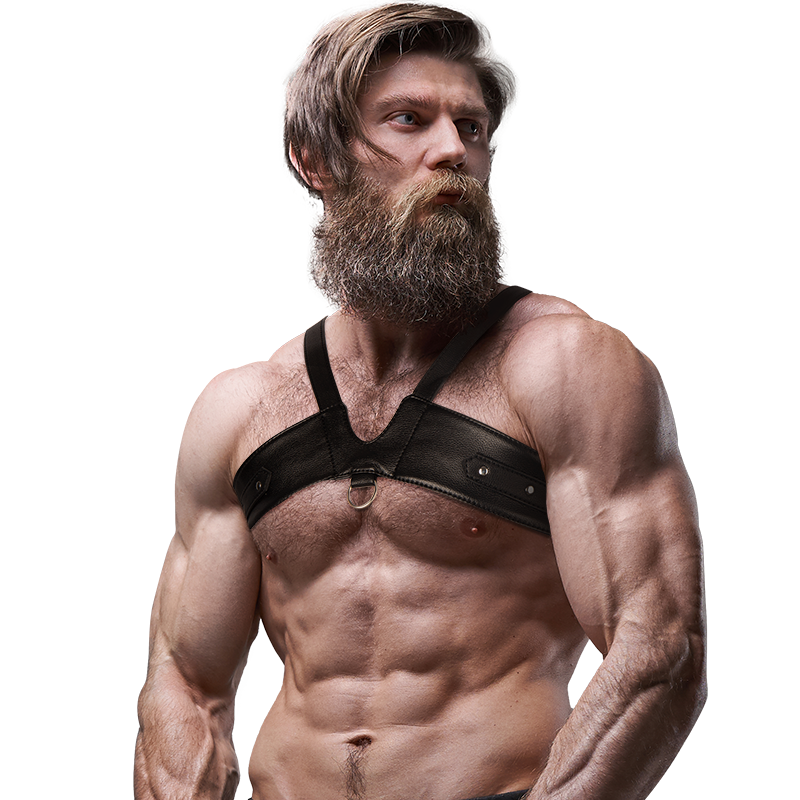 FETISH SUBMISSIVE ATTITUDE - BRIGADA ECO LEATHER CHEST HARNESS FOR MEN