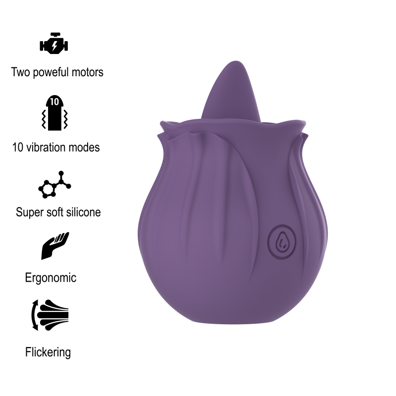 ESTIMULADOR DE CLITORIS VIOLETA 10 VIBRACIONES LILS