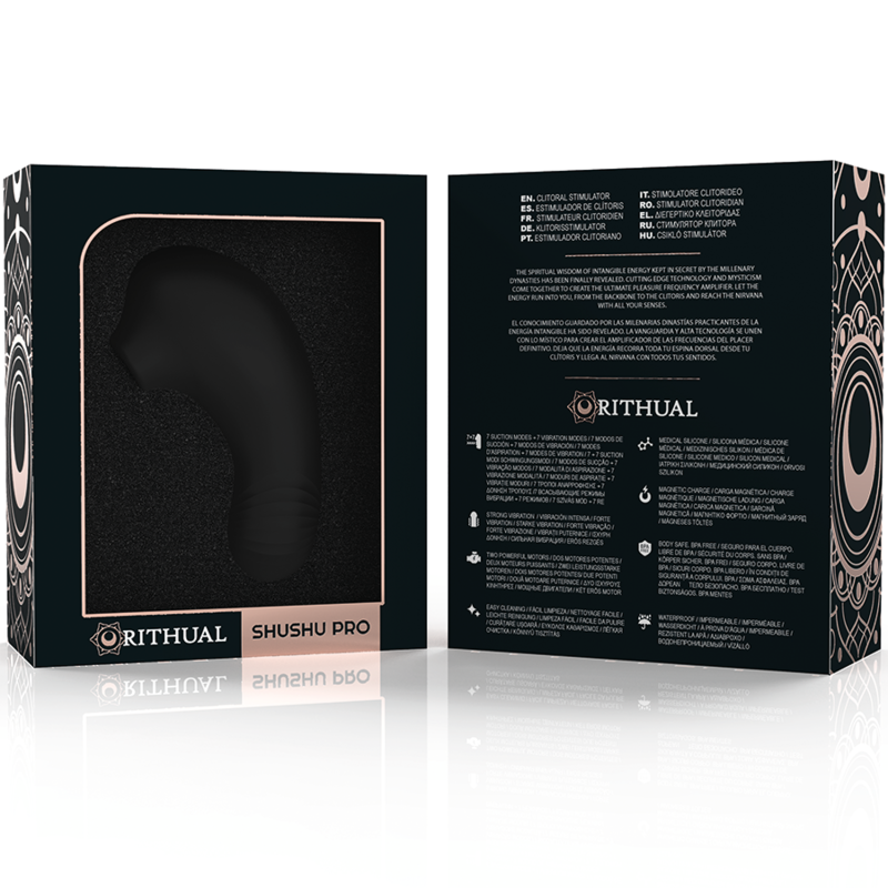 RITUAL - ESTIMULADOR DE CLÍTORIS DE BOLSILLO SHUSHU PRO 2 POTENTES MOTORES JET