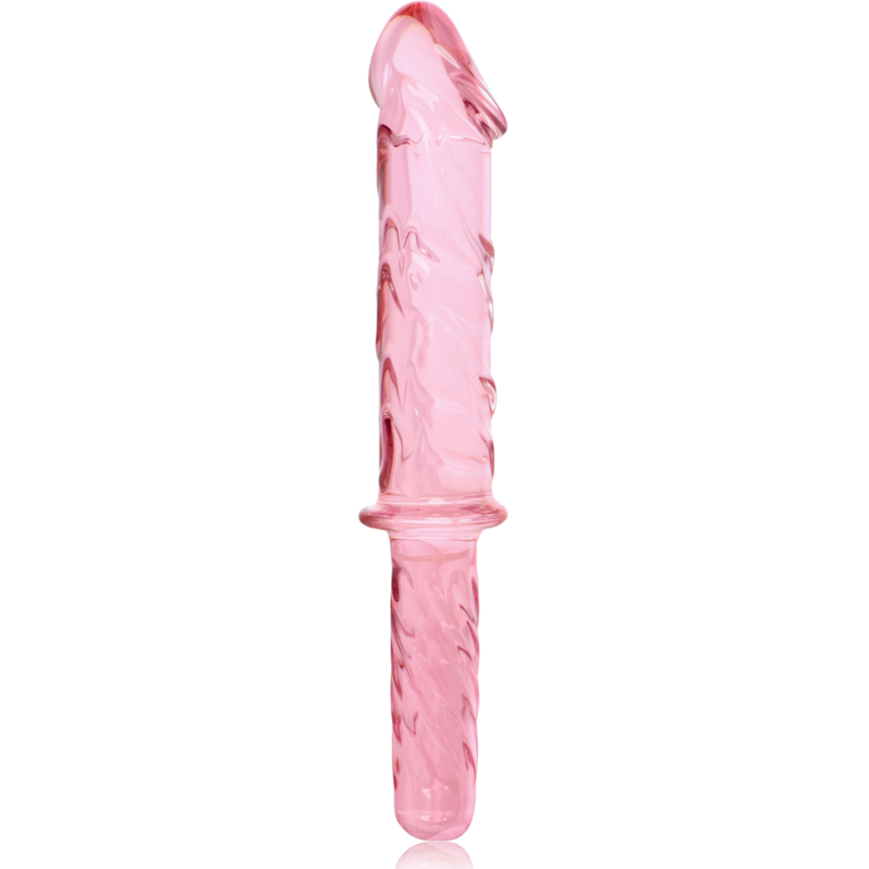 NEBULA SERIES BY IBIZA - MODEL 24 TRANSPARENT BOROSILICATE GLASS DILDO 28.5 CM -O- 5 CM
