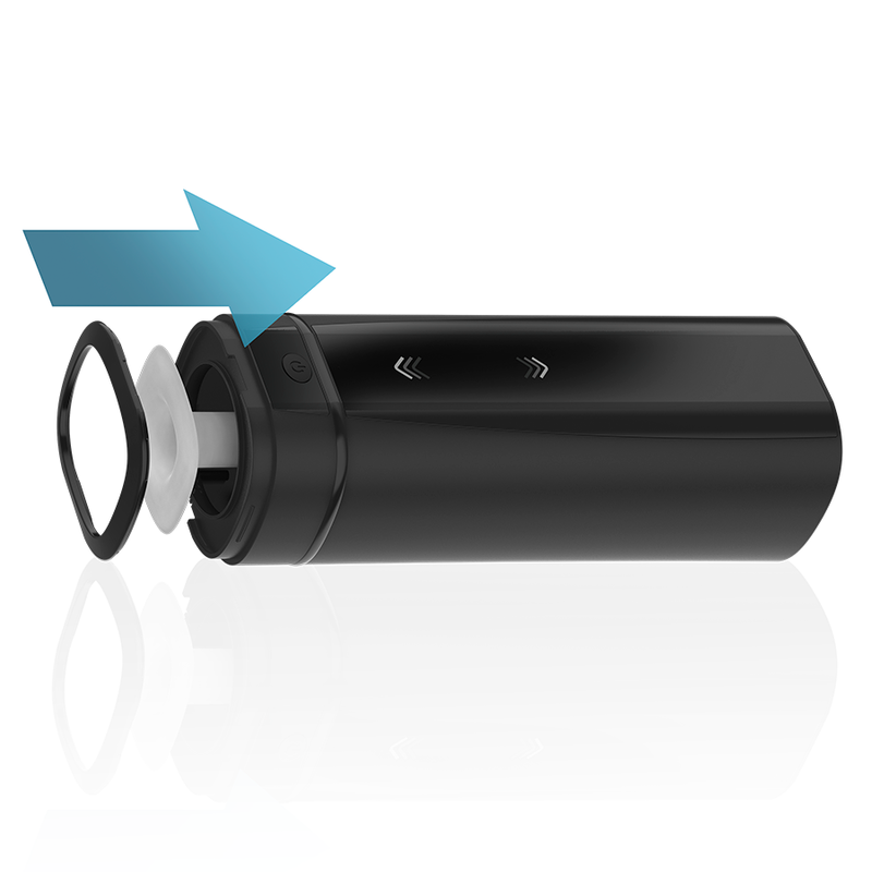 KIIROO - MASTURBADOR TELEDILDONIC ONYX+ CON TEXTURA DE CUERO