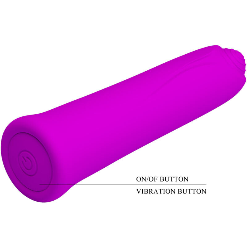 VIBRADOR CURTIS MINI SUPER POWER 12 VIBRAÕES DE SILICONE VIOLETA