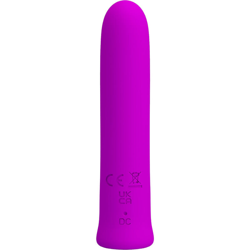 VIBRADOR CURTIS MINI SUPER POWER 12 VIBRAÕES DE SILICONE VIOLETA