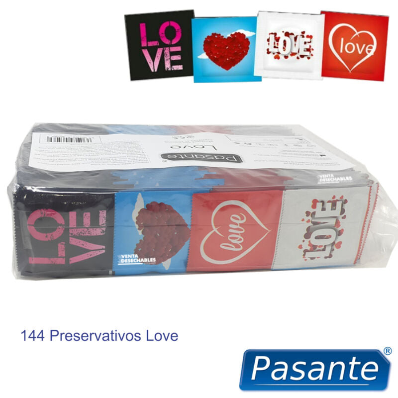 PASANTE - LOVE BOLSA DE PRESERVATIVOS 144 UNIDADES