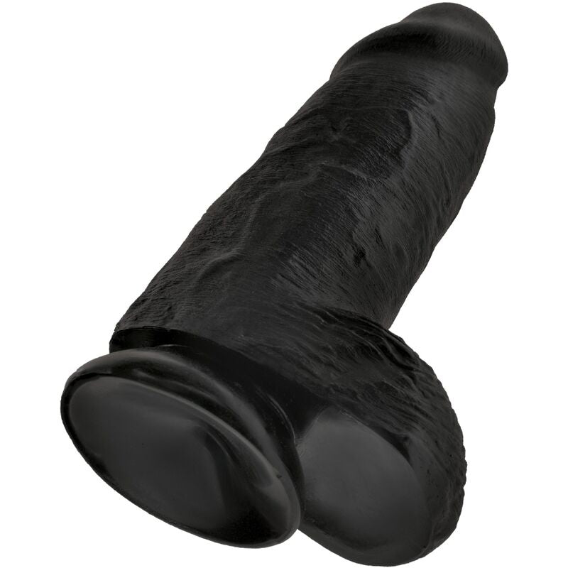 KING COCK - PENE GORDO REALISTA 23 CM NEGRO