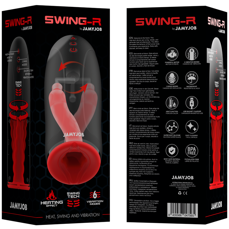 JAMYJOB - SWING-R EFECTO CALENTAMIENTO, TECNOLOGÍA SWING Y MASTURBADOR VIBRADOR
