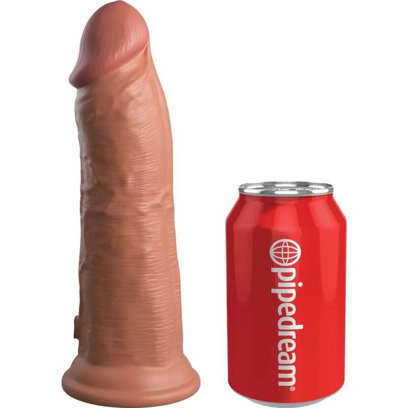 KING COCK - VIBRADOR ELITE REALISTA DE SILICONA 20,3 CM CARAMELO