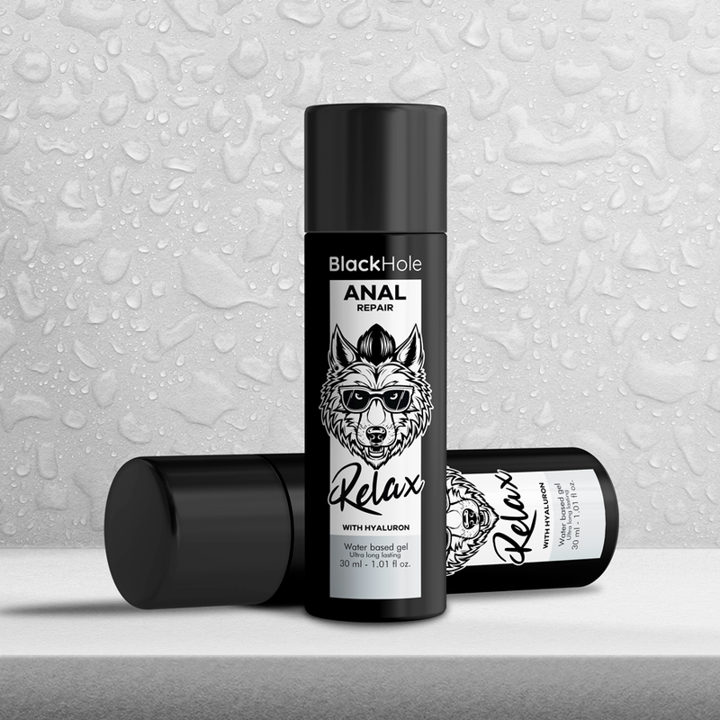 BLACK HOLE - REPARADOR ANAL RELAJADO A BASE DE AGUA CON HIALURÓN 30 ML