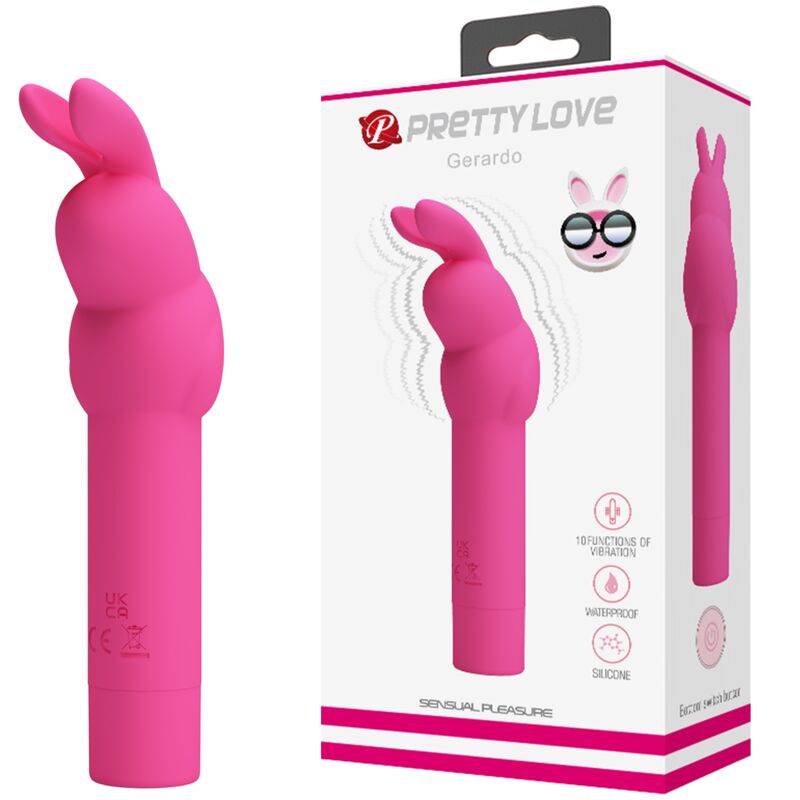 VIBRADOR DE SILICONE GERARDO FUSCHIA COELHO