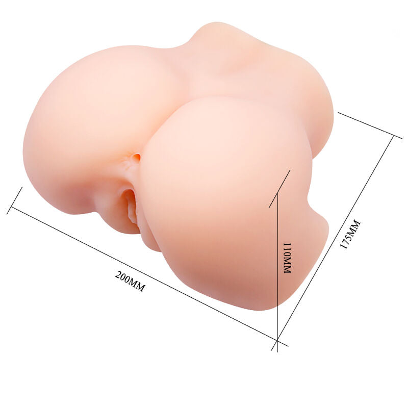 CRAZY BULL - VAGINA REALISTA Y DOBLE VIBRACIÓN DESNUDA