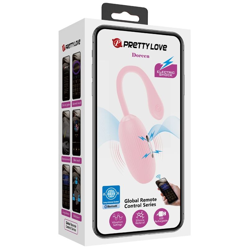 PRETTY LOVE - HUEVO VIBRADOR RECARGABLE DOREEN PINK