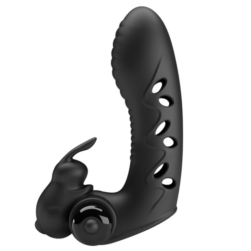 PRETTY LOVE - VANCE BLACK RABBIT FINGER VIBRATOR COVER