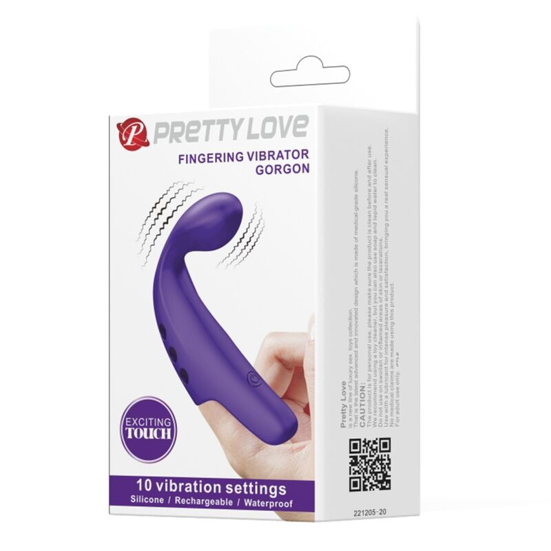 VIBRADOR DE DEDO RECARREGVEL GORGON ROXO