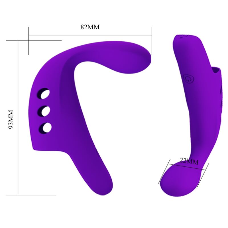 VIBRADOR DE DEDO RECARREGVEL GORGON ROXO