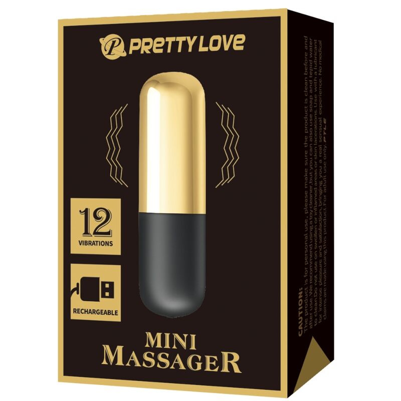 VIBRADOR BALA RECARREGVEL DOURADO