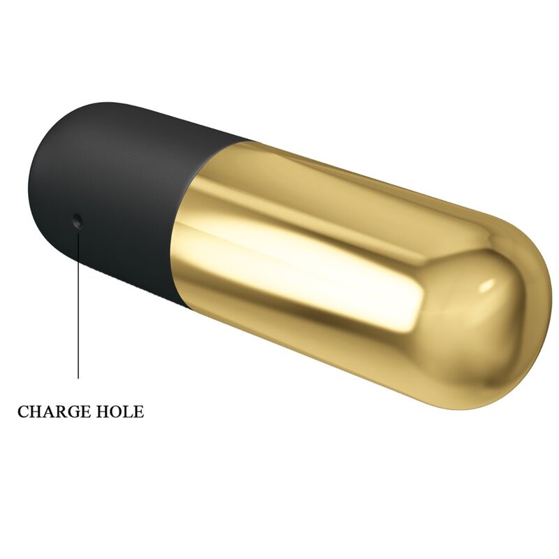 VIBRADOR BALA RECARGABLE DORADO
