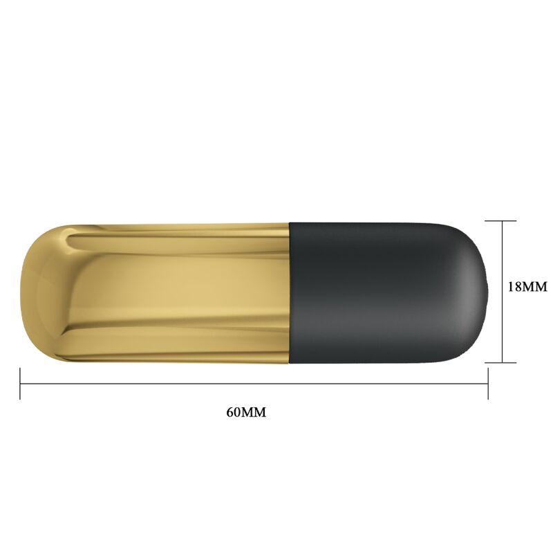 VIBRADOR BALA RECARGABLE DORADO