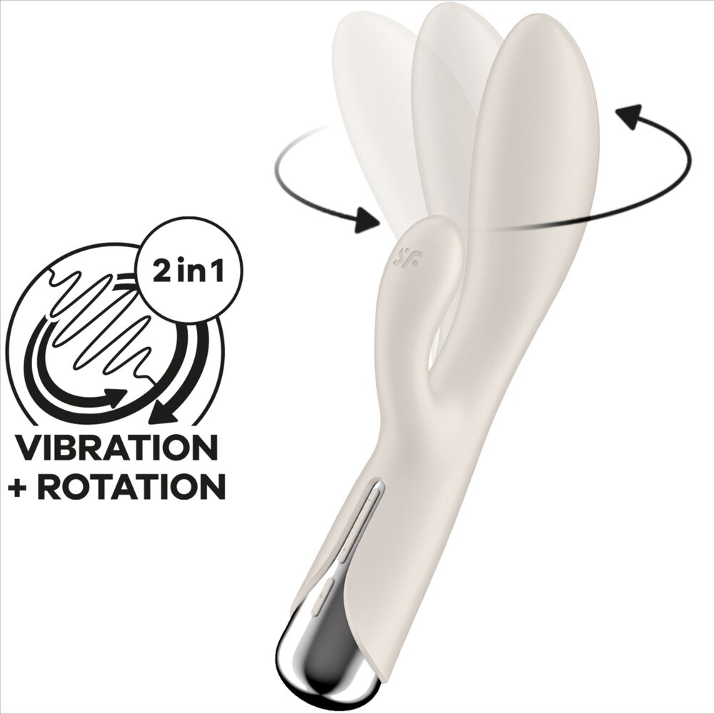 SATISFYER - ROTARY RABBIT 1 ESTIMULACIÓN DEL CLÍTORIS Y PUNTO G ROJO