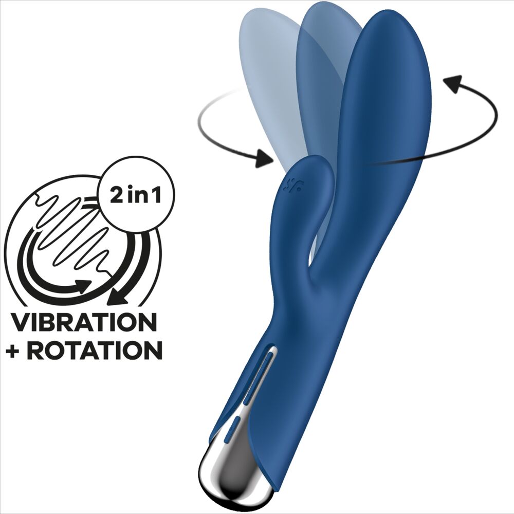 SATISFYER - ROTARY RABBIT 1 ESTIMULACIÓN DEL CLÍTORIS Y PUNTO G ROJO