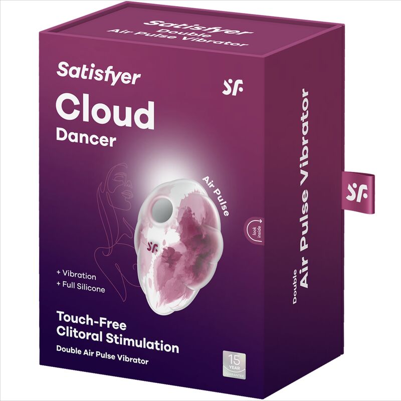 SATISFYER - VIBRADOR DE AIRE PULSO ROJO CLOUD DANCER