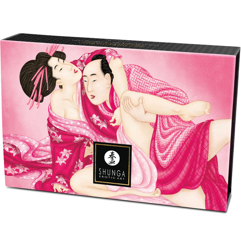 SHUNGA - KIT DE POLVO DE MASAJE COMESTIBLE DE FRAMBUESA