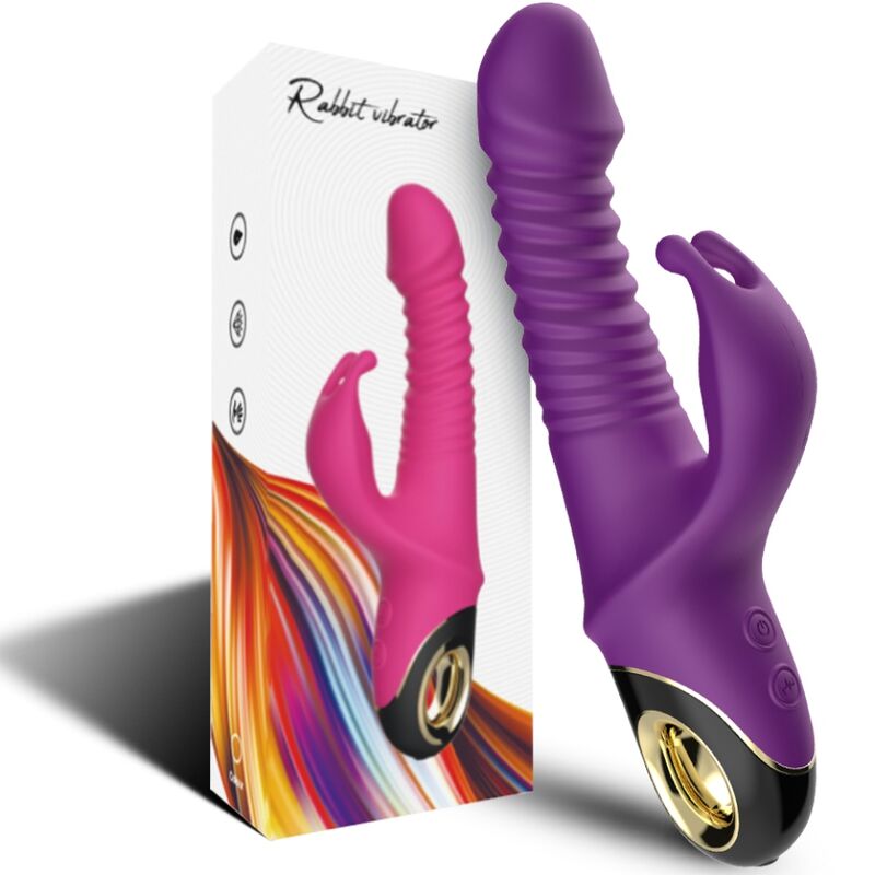 ARMONY - DILDO VIBRADOR CONEJITO PÚRPURA ZING