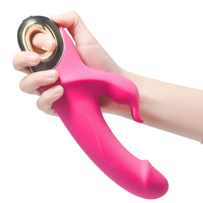 ARMONY - CONEJO DILDO VIBRADOR MEDIDOR ROTADOR FUCSIA